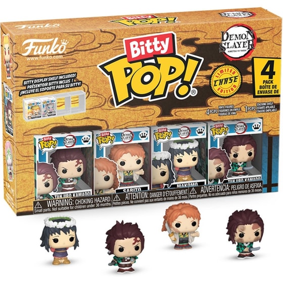 Funko Bitty Pop! 4-Pack: Demon Slayer - Tanjiro Kamado - Sabito - Makomo* (Mystery) Vinyl Figures image 0