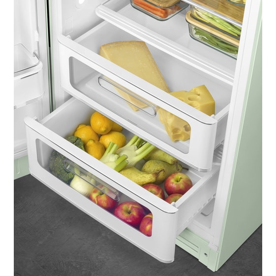 SMEG FAB28LPG5 270 Lt Παστέλ Πράσινο Μονόπορτο Ψυγείο image 7