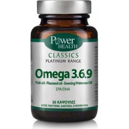 Λιπαρά Οξέα Power Health Classics Platinum Range Omega-3.6.9 - 30 κάψουλες