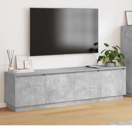 Έπιπλο Τηλεόρασης VidaXL με LED 180 x 38 x 49 cm - Γκρι Σκυροδέματος image 1