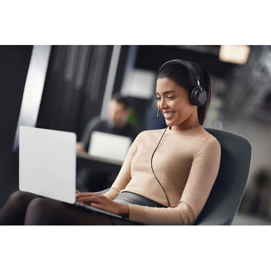 Ενσύρματα Ακουστικά Κεφαλής Jabra Evolve2 40 SE MS Stereo με Μικρόφωνο - Μαύρα image 5