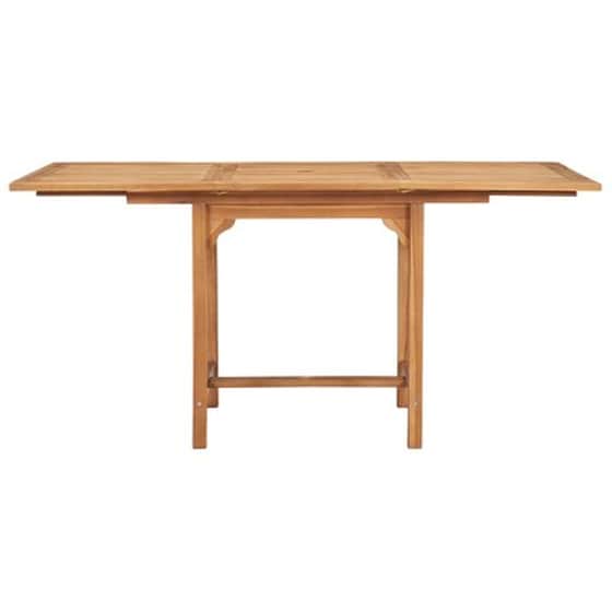 Σετ Τραπεζαρίας Κήπου Vidaxl Μασίφ Ξύλο Teak 7 Τμχ - Καφέ image 5