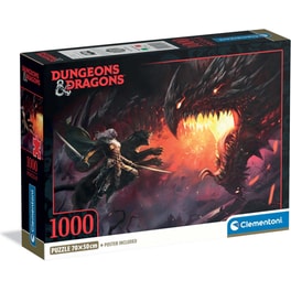 Παζλ Clementoni High Quality Collection Dungeons & Dragons - Compact Box (1000 Κομμάτια)