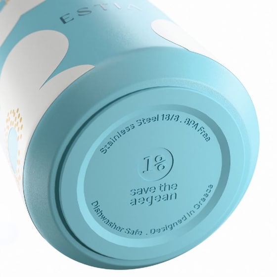 Ποτήρι Θερμός Estia Save The Aegean Lens Blue Daisy 360ml image 2