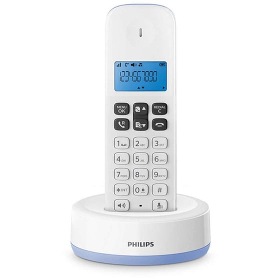 Ασύρματο Τηλέφωνο Philips D1611S/GRS - Γαλάζιο image 0