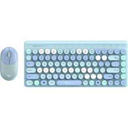 Alcatroz Jellybean A3000 Crayon Ασύρματο Σετ Πληκτρολόγιο & Ποντίκι Blue (US)