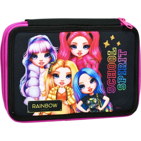 Κασετίνα Παραλληλόγραμμη Γεμάτη Gim Rainbow High Glitter image 0