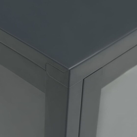 Έπιπλο Τηλεόρασης VidaXL Γυάλινο 70x35x70cm - Ανθρακί image 7