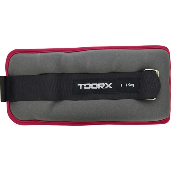 Βαράκια Άκρων 2 x 2kg Σταθερού Βάρους Toorx AHF-094 από Νεοπρένιο - Γκρι/Κόκκινο image 1