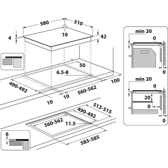 INDESIT IFW6841JHIX & AAR160C 71 Lt Inox Eντοιχιζόμενο Σετ Φούρνος και Εστία image 5