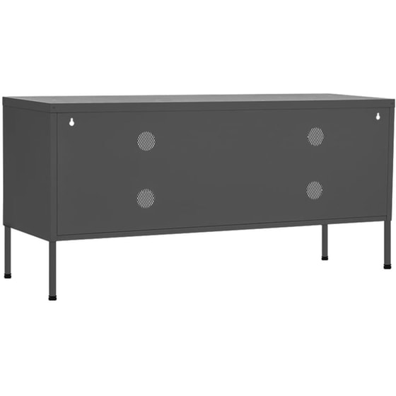 Έπιπλο Τηλεόρασης VidaXL Ατσάλι 105x35x50cm - Ανθρακί image 4