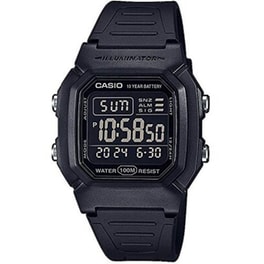 Casio Men's Digital Quartz Watch With Plastic Strap W-800h-1bves