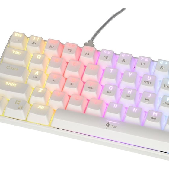 Lamtech Pluto Gaming Ενσύρματο Μηχανικό Πληκτρολόγιο RGB Λευκό (US) image 4