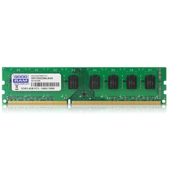 Μνήμη Ram Goodram GR1333D364L9/4G DDR3 4GB 1333MHz για Desktop image 1