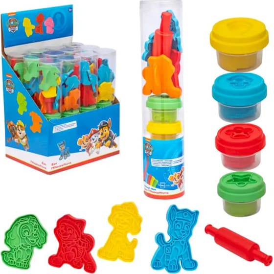Σετ Σχολική Πλαστελίνη John Hellas Paw Patrol 4 Σχέδια 1 Βαζάκι - Τυχαία Επιλογή image 0