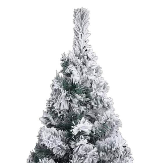 Χριστουγεννιάτικο Δέντρο VidaXL Χιονισμένο Slim 2.40m - Πράσινο image 1