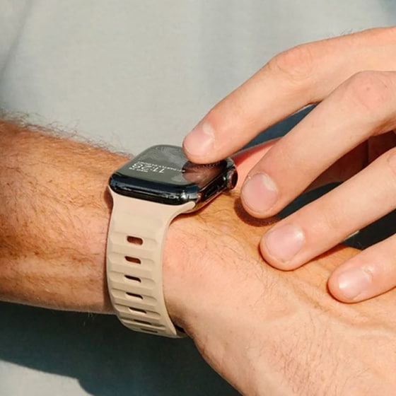 Λουράκι Tech-Protect Σιλικόνης για Apple Watch 49mm - Μπεζ image 1