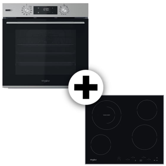 WHIRLPOOL OMSR58CU1SX & AKT8601IX 71 Lt Inox Εντοιχιζόμενος Σετ Φούρνος και Εστία image 0