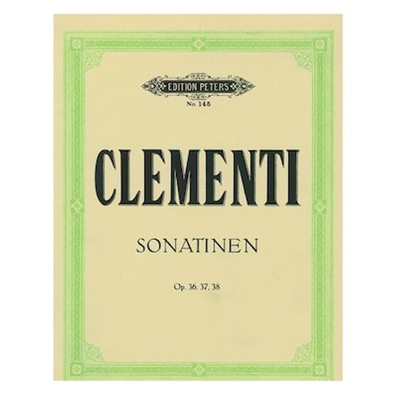 Βιβλίο Για Πιάνο Edition Peters Clementi - Sonatinen Op.36,37,38 image 0