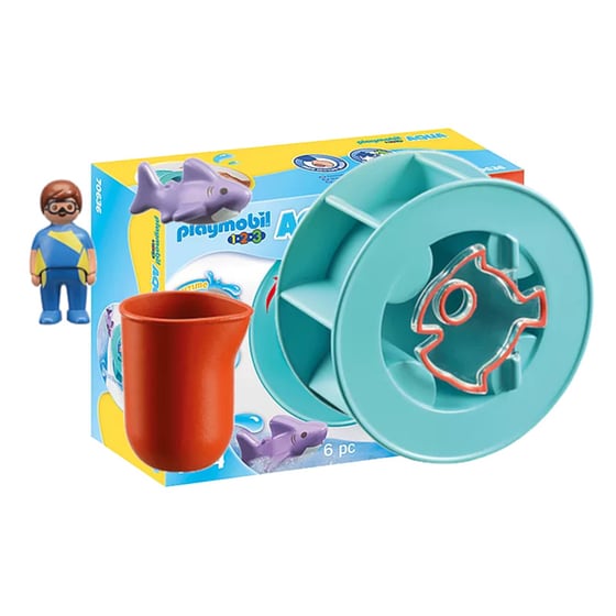 PLAYMOBIL® 1·2·3 Aqua Νερόμυλος με Καρχαριάκι (70636) image 1