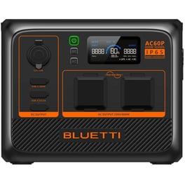 Bluetti Power Station AC60P 504Wh - Μαύρο