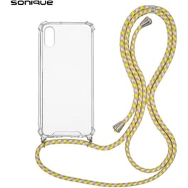 Θήκη Apple iPhone XR - Sonique με Κορδόνι Armor Clear - Κίτρινο