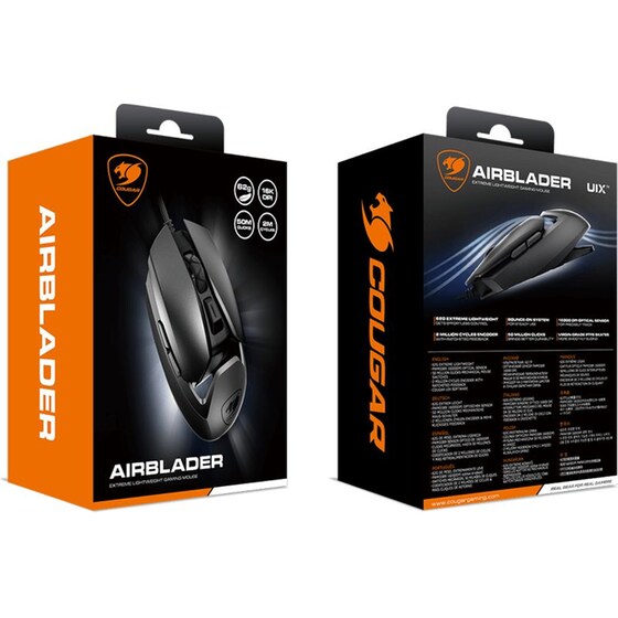 Cougar Airblader Gaming Ενσύρματο Ποντίκι - Μαύρο image 8
