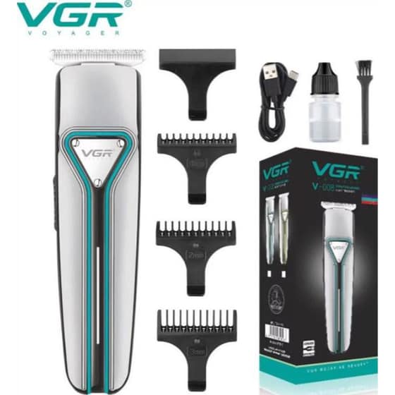 Κουρευτική Μηχανή VGR V-008 PROFESSIONAL Ασημί image 3