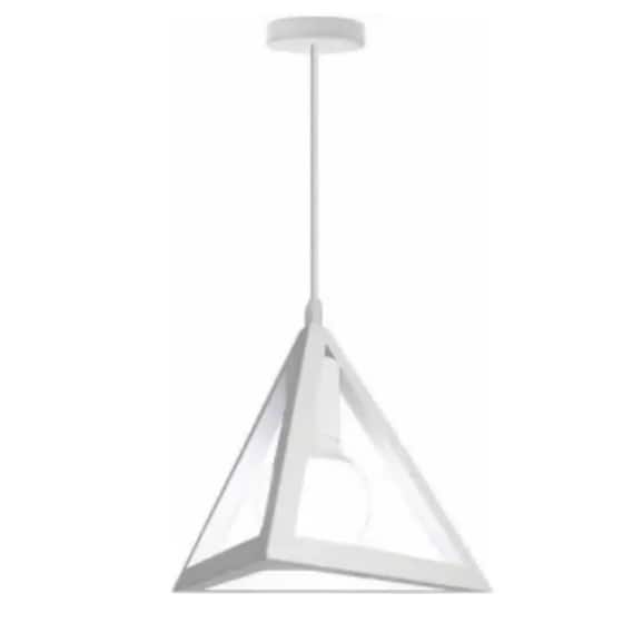 Φωτιστικό Οροφής Μονόφωτο Χατζηκοντίδης C10 Triang12 Πυραμίδα Μεταλλικό - Λευκό image 0