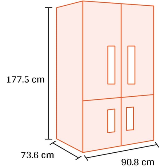 MIDEA MDRM923CIE46M Total No Frost 706 Lt Inox Ψυγείο Ντουλάπα image 2