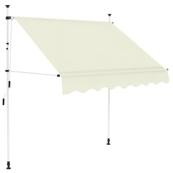 Τέντα Vidaxl Συρόμενη Χειροκίνητη 150cm - Κρεμ image 0