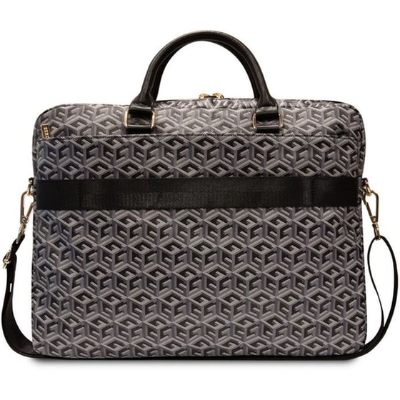 Guess Gcube Stripes Collection Computer Bag Τσάντα Κατάλληλη Για Laptop 16″ (black – Gucb15hgcfsek) image 2