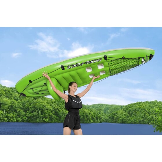 Καγιάκ Φουσκωτό Μονοθέσιο Bestway Hydro-Force Koracle 285cm - Πράσινο image 5