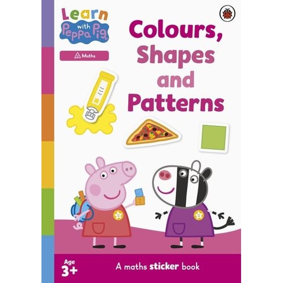 Learn with Peppa: Colours, Shapes and Patterns sticker activity book image 0