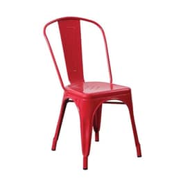 Καρεκλα Μεταλλικη Κοκκινη Πλάτος:45cm X Βάθος:51cm X Ύψος:85cm