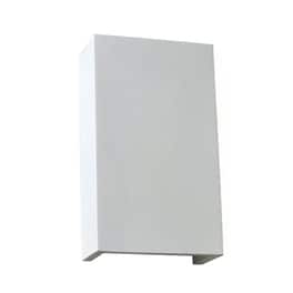Απλίκα Τοίχου Aca Block G85271w Γύψινη 9.5x9x24.5 cm - Λευκή