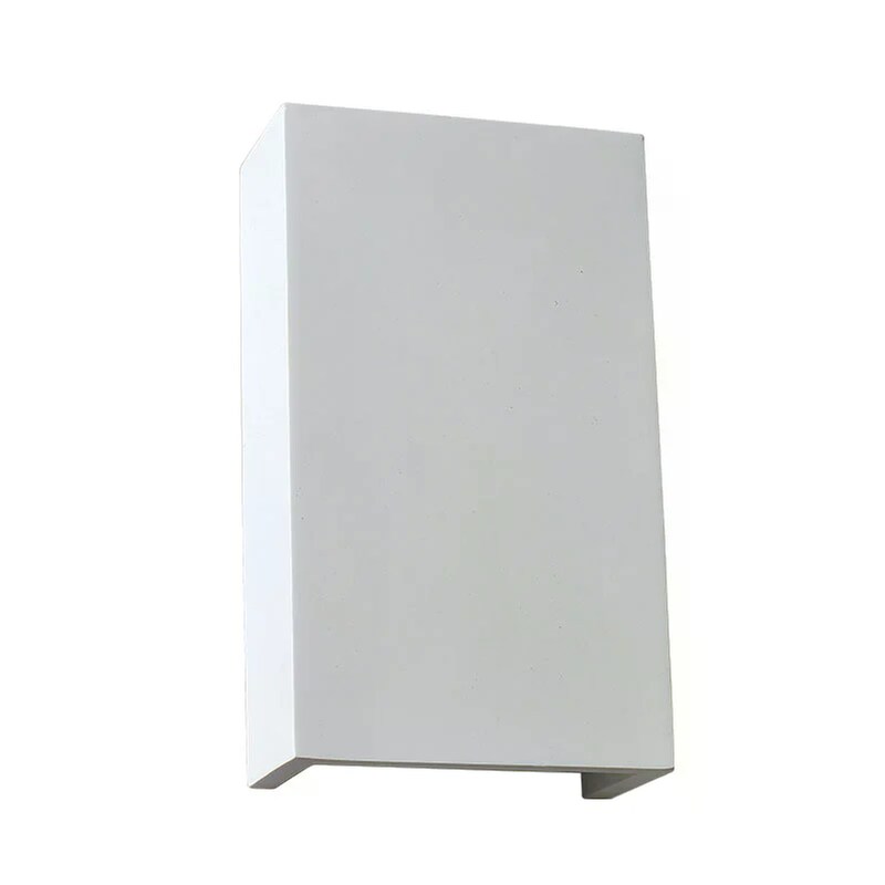 Απλίκα Τοίχου Aca Block G85271w Γύψινη 9.5x9x24.5 cm - Λευκή ACA DECOR