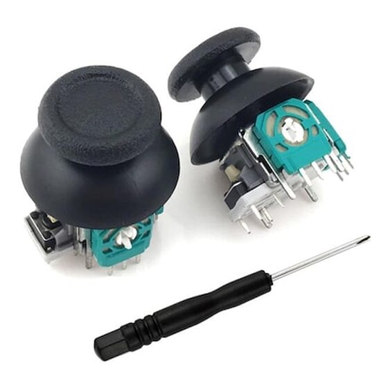 3d Analog Joystick Tool-0038 Για Χειριστήριο Ps4, Μαύρο, 2τμχ image 0