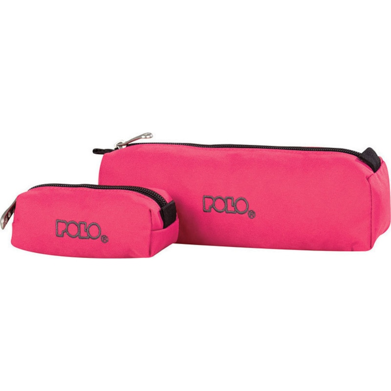 POLO Κασετίνα Βαρελάκι Polo Original 600D Dark Pink Pencil Case Μονή Φούξια