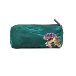 Κασετίνα Διπλή Lycsac Βαρελάκι Dinosaur