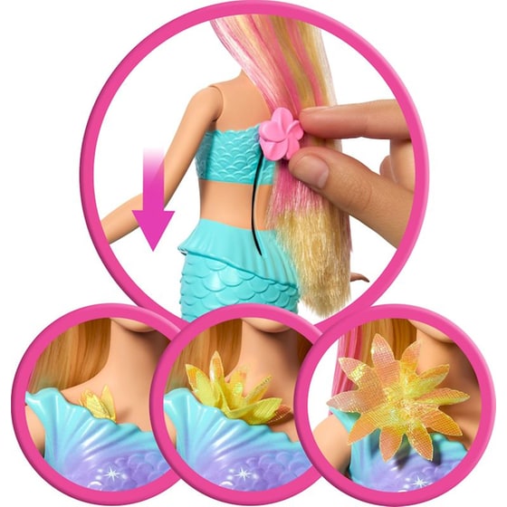 Mattel Κούκλα Barbie Μαγική Γοργόνα που Ανθίζει - Ξανθι (JDM72) image 4