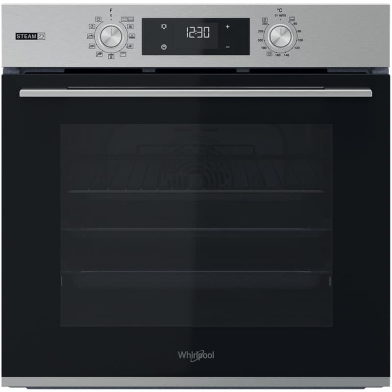 WHIRLPOOL OMSK58HU1SX 71 Lt Inox Εντοιχιζόμενος Φούρνος Άνω Πάγκου