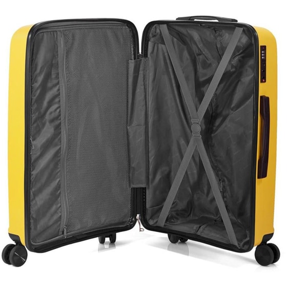 Βαλίτσα&nbsp;Μεγάλη&nbsp;Benzi&nbsp;Κίτρινο 76cm image 3