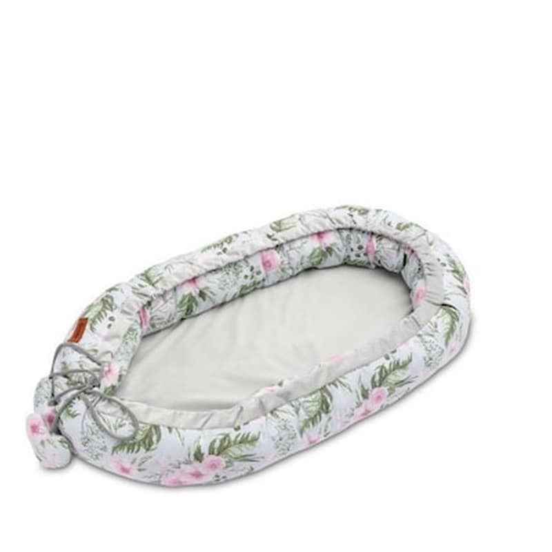 SENSILLO Baby Nest Φωλιά Velvet White Floral Της Sensillo