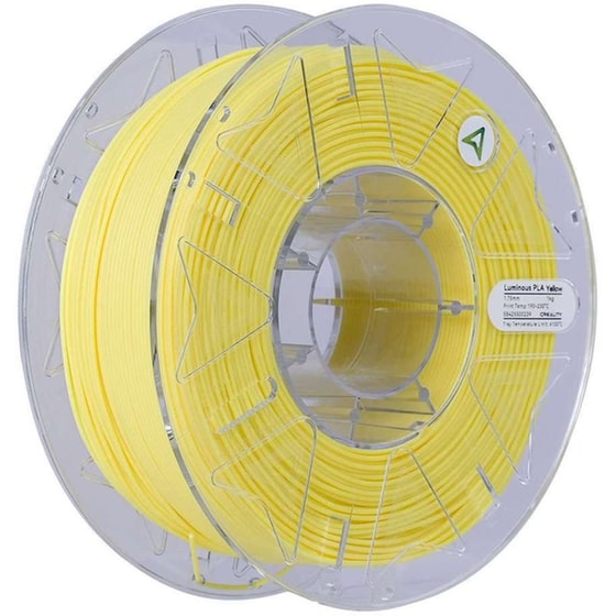 Creality Luminous PLA 1.75mm Yellow 3D Printer Filament image 0
