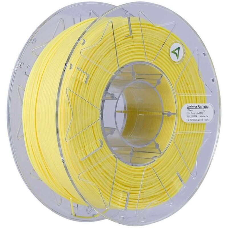 Creality Luminous PLA 1.75mm Yellow 3D Printer Filament
