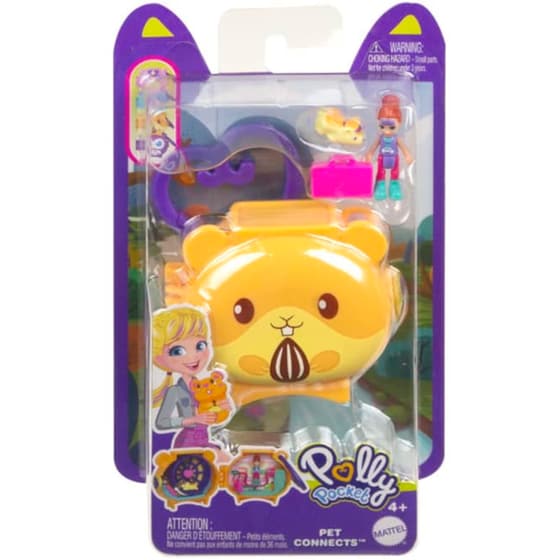 Mattel Κούκλα Polly Mini Σετάκια με Ζωάκια (4 σχέδια) - Τυχαία Επιλογή image 4