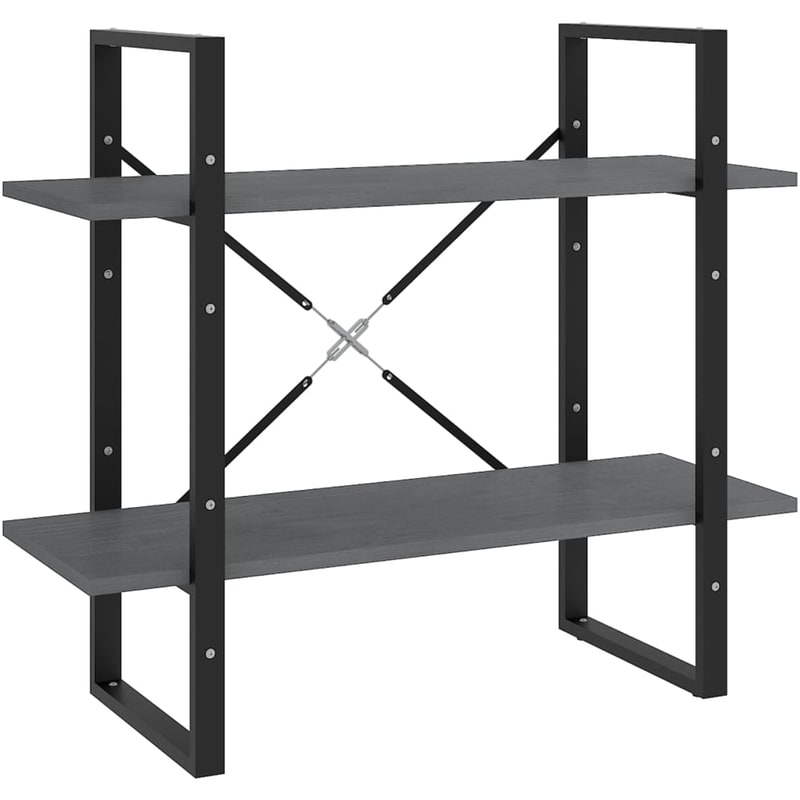 Βιβλιοθήκη VidaXL από Μέταλλο 80x30x70 cm - Γκρι