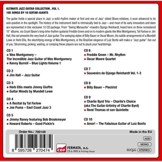 Ultimate Jazz Guitar Collection (10CD) image 1