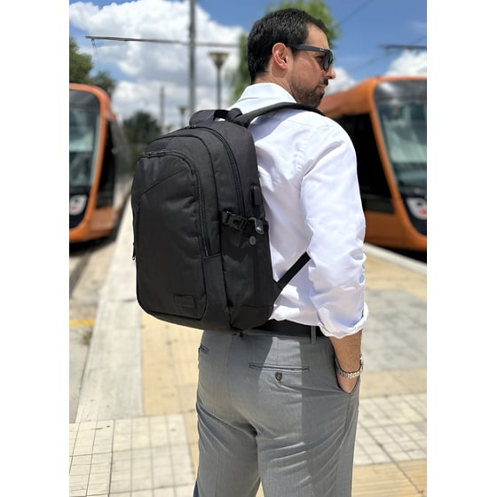 Τσάντα Laptop Mancro 1006 15.6" Αδιάβροχη - Μαύρο image 1